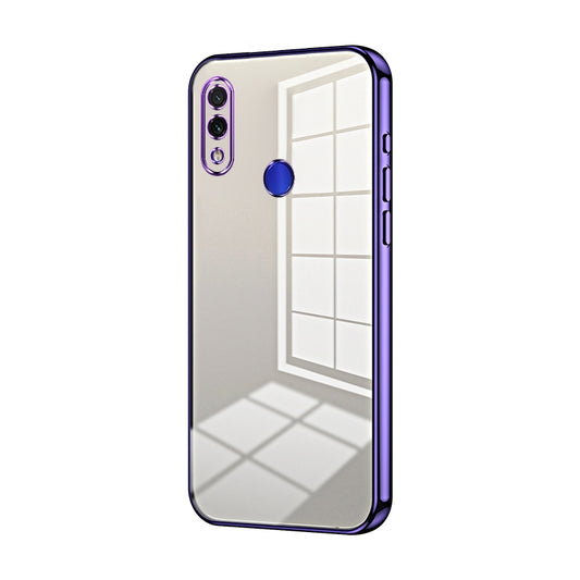 Xiaomi Redmi Note 7 Phone Case with Transparent Plating and Fine Hole Design: Crystal Clear & Scratch-Resistant