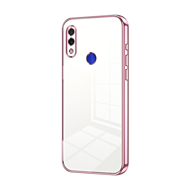 Xiaomi Redmi Note 7 Phone Case with Transparent Plating and Fine Hole Design: Crystal Clear & Scratch-Resistant