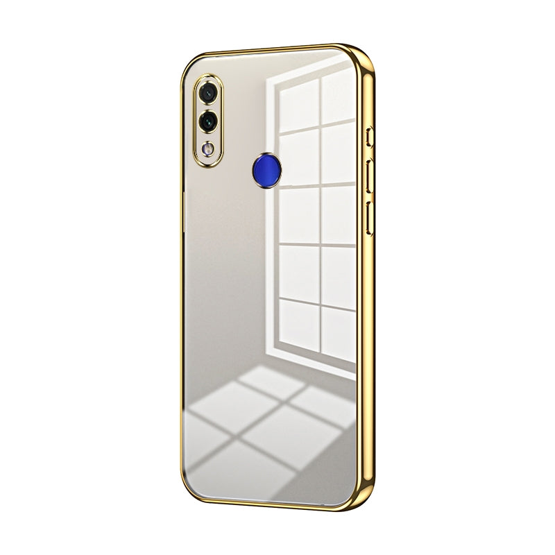 Xiaomi Redmi Note 7 Phone Case with Transparent Plating and Fine Hole Design: Crystal Clear & Scratch-Resistant