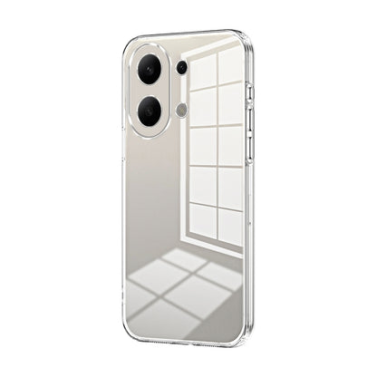 Xiaomi Redmi Note 13 4G Phone Case with Transparent Plating and Fine Hole Design: Crystal Clear & Scratch-Resistant