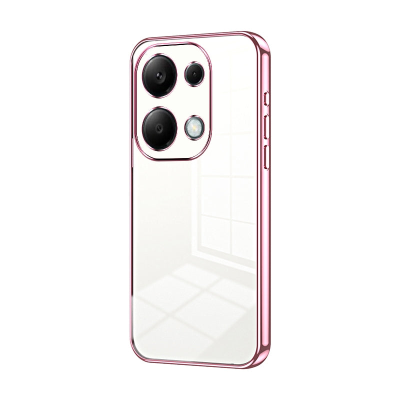 Xiaomi Redmi Note 13 Pro 4G Phone Case with Transparent Plating and Fine Hole Design: Crystal Clear & Scratch-Resistant