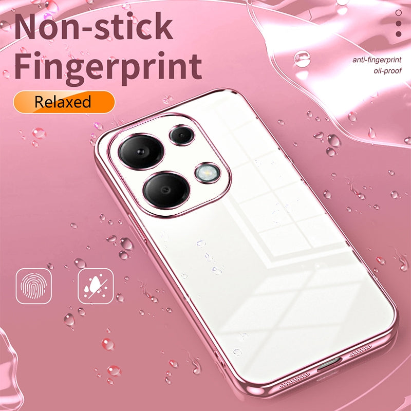 Xiaomi Redmi Note 13 Pro 4G Phone Case with Transparent Plating and Fine Hole Design: Crystal Clear & Scratch-Resistant