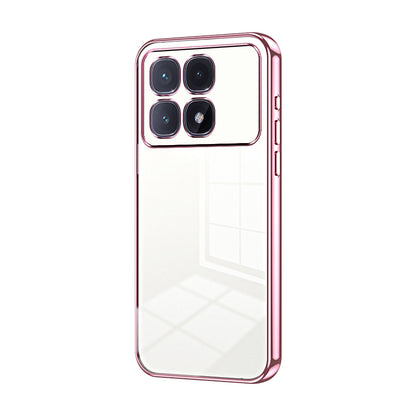 Xiaomi Redmi K70 Ultra Phone Case with Transparent Plating and Fine Hole Design: Crystal Clear & Scratch-Resistant