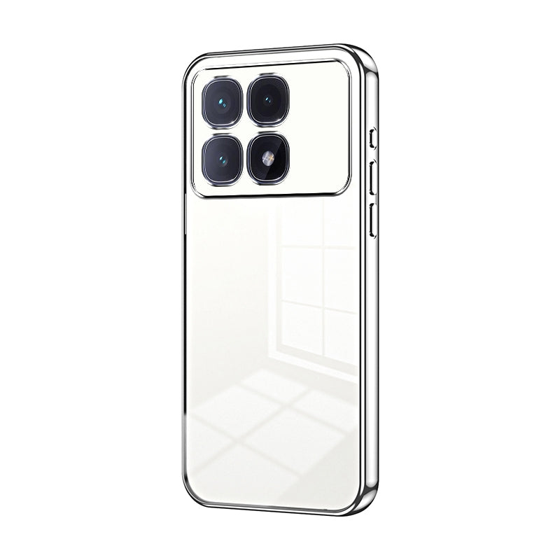 Xiaomi Redmi K70 Ultra Phone Case with Transparent Plating and Fine Hole Design: Crystal Clear & Scratch-Resistant