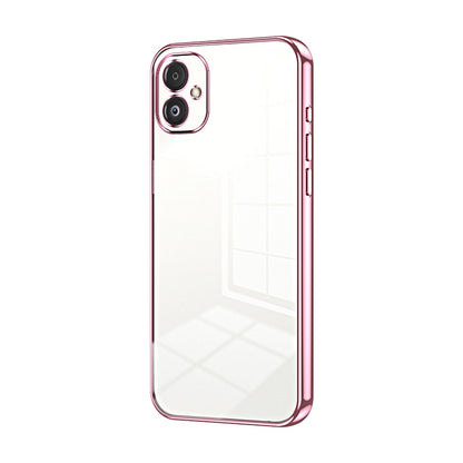 Samsung Galaxy F14 5G Phone Case with Transparent Plating and Fine Hole Design: Crystal Clear & Scratch-Resistant