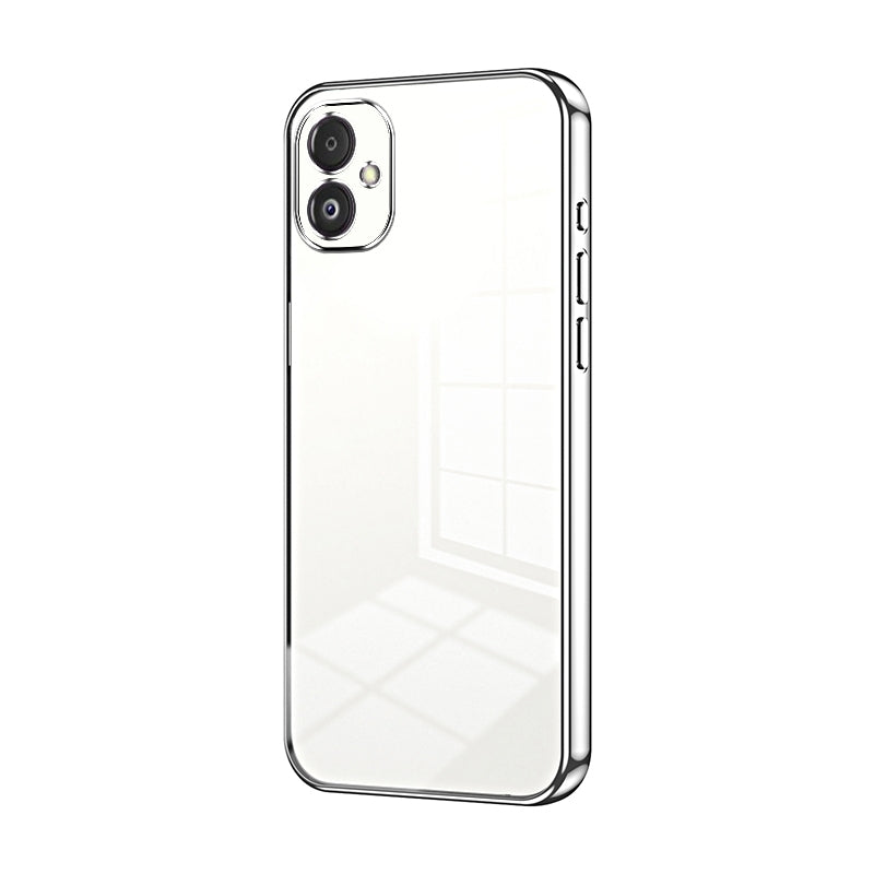 Samsung Galaxy F14 5G Phone Case with Transparent Plating and Fine Hole Design: Crystal Clear & Scratch-Resistant