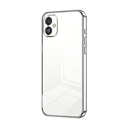 Samsung Galaxy F14 5G Phone Case with Transparent Plating and Fine Hole Design: Crystal Clear & Scratch-Resistant