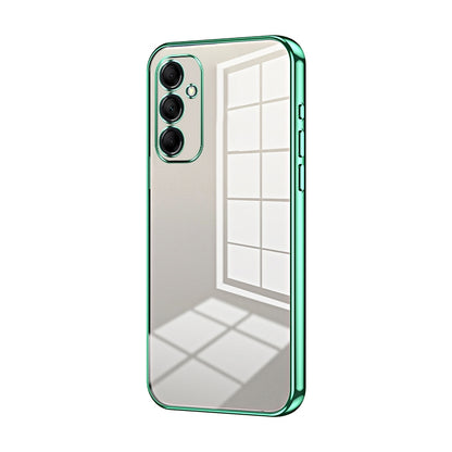 Samsung Galaxy M14 Phone Case with Transparent Plating and Fine Hole Design: Crystal Clear & Scratch-Resistant