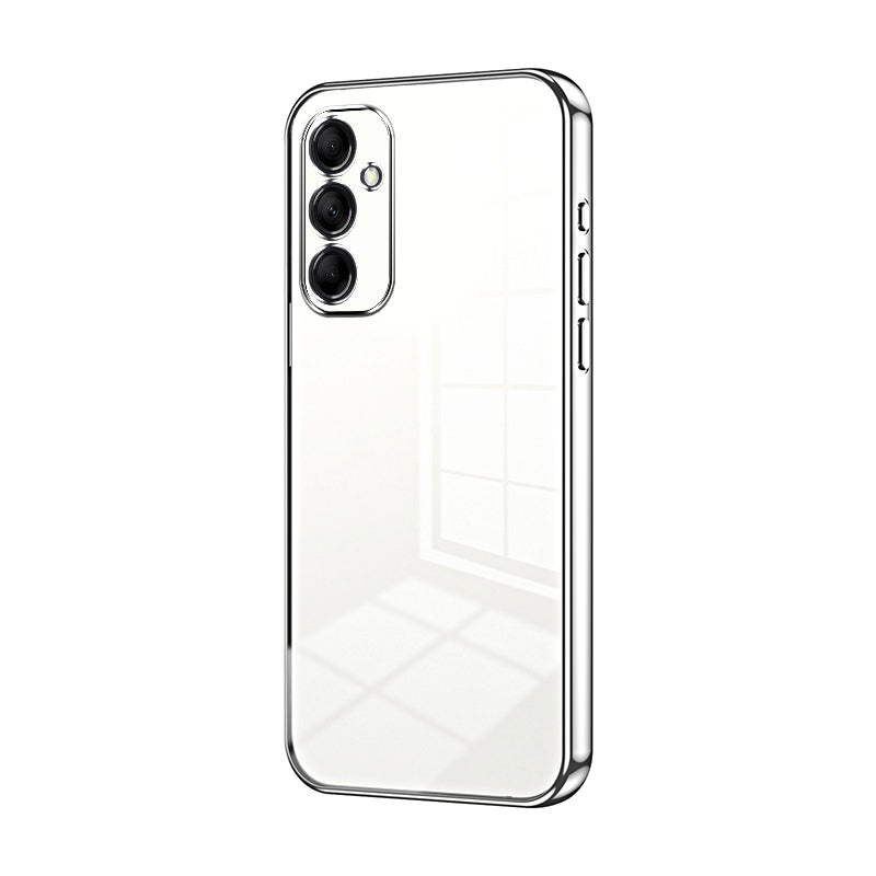 Samsung Galaxy M14 Phone Case with Transparent Plating and Fine Hole Design: Crystal Clear & Scratch-Resistant