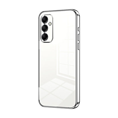 Samsung Galaxy M14 Phone Case with Transparent Plating and Fine Hole Design: Crystal Clear & Scratch-Resistant