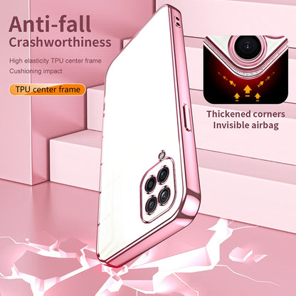 Samsung Galaxy A12 5G Phone Case with Transparent Plating and Fine Hole Design: Crystal Clear & Scratch-Resistant