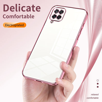 Samsung Galaxy A12 5G Phone Case with Transparent Plating and Fine Hole Design: Crystal Clear & Scratch-Resistant