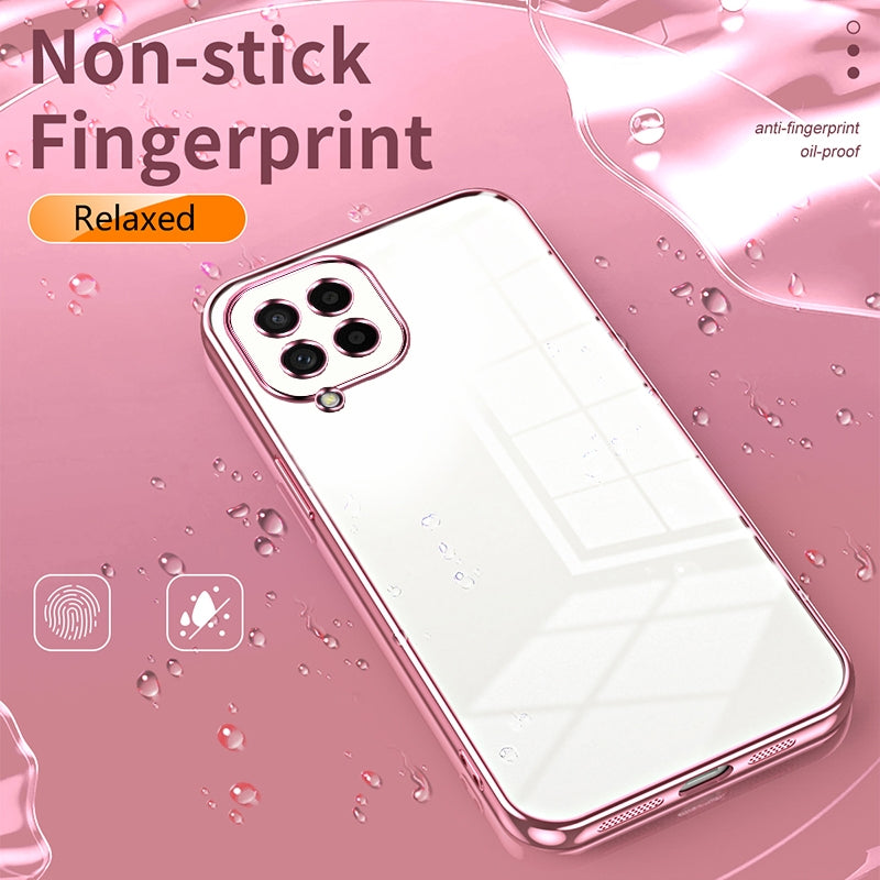 Samsung Galaxy M53 5G Phone Case with Transparent Plating and Fine Hole Design: Crystal Clear & Scratch-Resistant