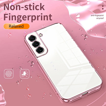 Samsung Galaxy S22+ 5G Phone Case with Transparent Plating and Fine Hole Design: Crystal Clear & Scratch-Resistant