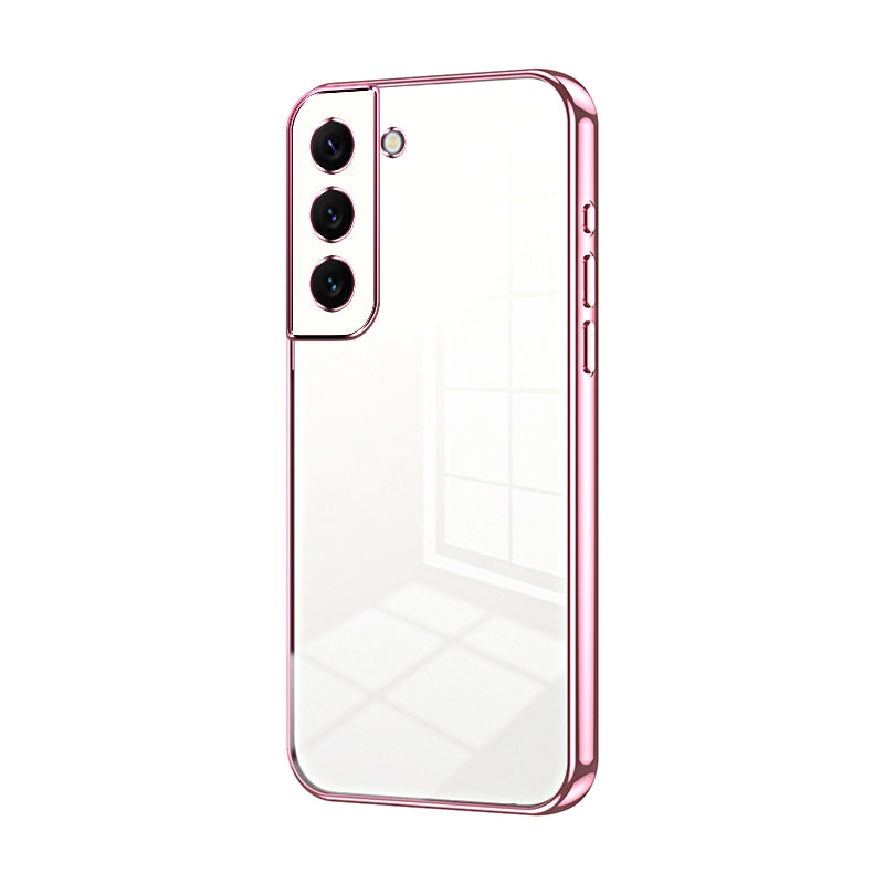 Samsung Galaxy S22 5G Phone Case with Transparent Plating and Fine Hole Design: Crystal Clear & Scratch-Resistant