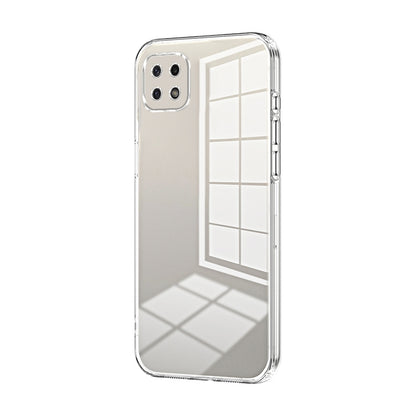 Samsung Galaxy A22s Phone Case with Transparent Plating and Fine Hole Design: Crystal Clear & Scratch-Resistant