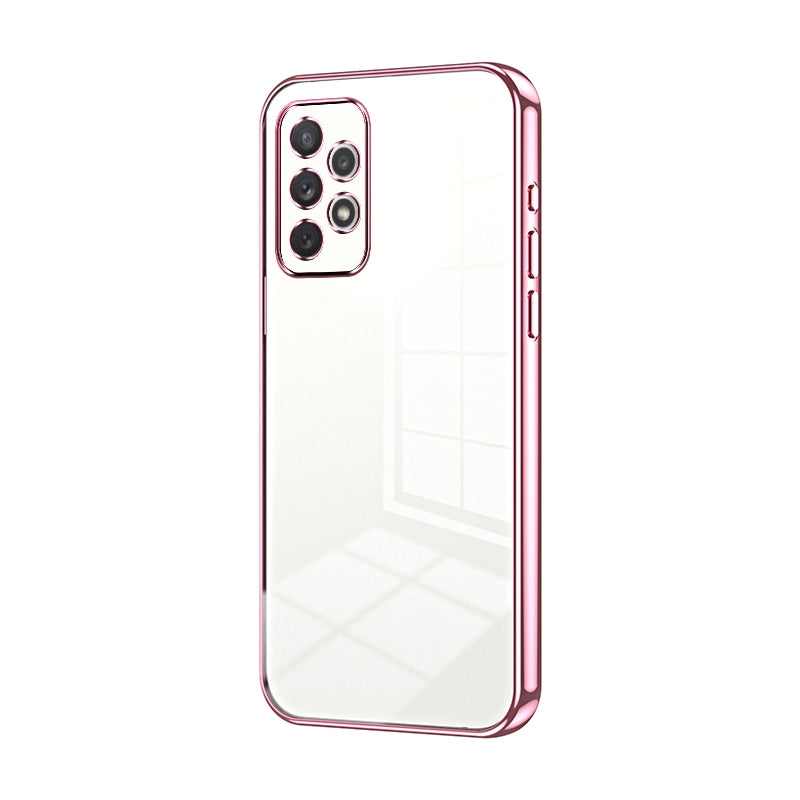 Samsung Galaxy A72 4G Phone Case with Transparent Plating and Fine Hole Design: Crystal Clear & Scratch-Resistant