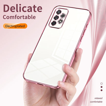 Samsung Galaxy A72 5G Phone Case with Transparent Plating and Fine Hole Design: Crystal Clear & Scratch-Resistant