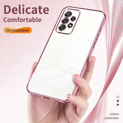 Samsung Galaxy A52 5G Phone Case with Transparent Plating and Fine Hole Design: Crystal Clear & Scratch-Resistant