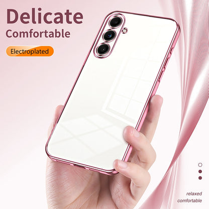 Samsung Galaxy C55 Phone Case with Transparent Plating and Fine Hole Design: Crystal Clear & Scratch-Resistant