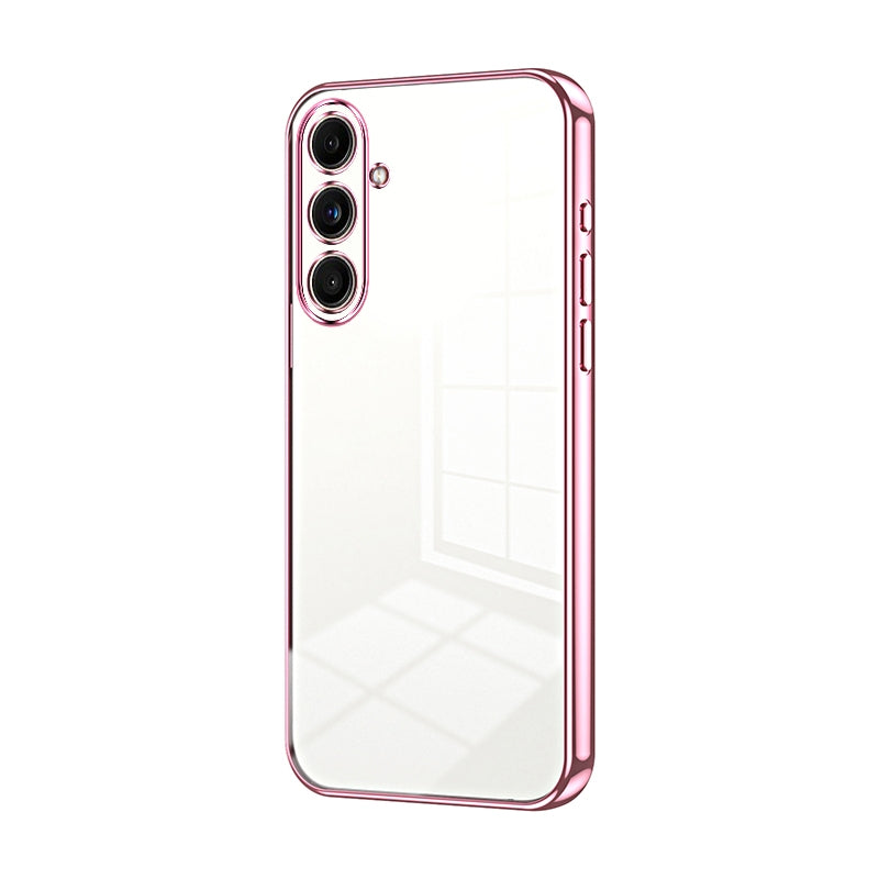 Samsung Galaxy C55 Phone Case with Transparent Plating and Fine Hole Design: Crystal Clear & Scratch-Resistant