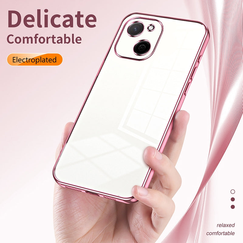 Huawei Maimang A20 Phone Case with Transparent Plating and Fine Hole Design: Crystal Clear & Scratch-Resistant