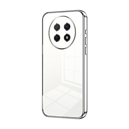 Huawei nova Y91 Phone Case with Transparent Plating and Fine Hole Design: Crystal Clear & Scratch-Resistant