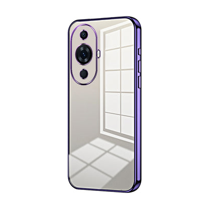 Huawei nova 11 Pro Phone Case with Transparent Plating and Fine Hole Design: Crystal Clear & Scratch-Resistant