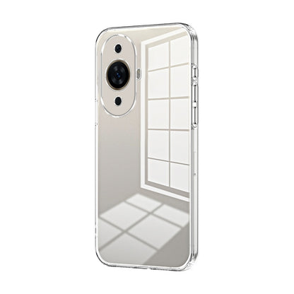 Huawei nova 11 Phone Case with Transparent Plating and Fine Hole Design: Crystal Clear & Scratch-Resistant