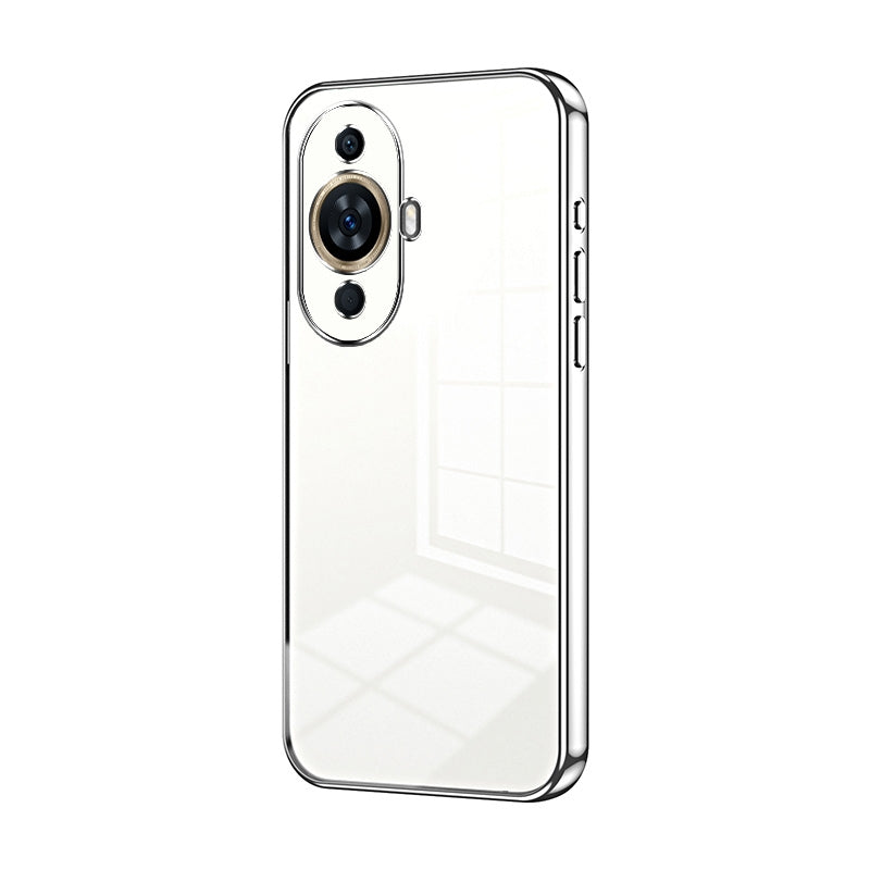 Huawei nova 11 Phone Case with Transparent Plating and Fine Hole Design: Crystal Clear & Scratch-Resistant