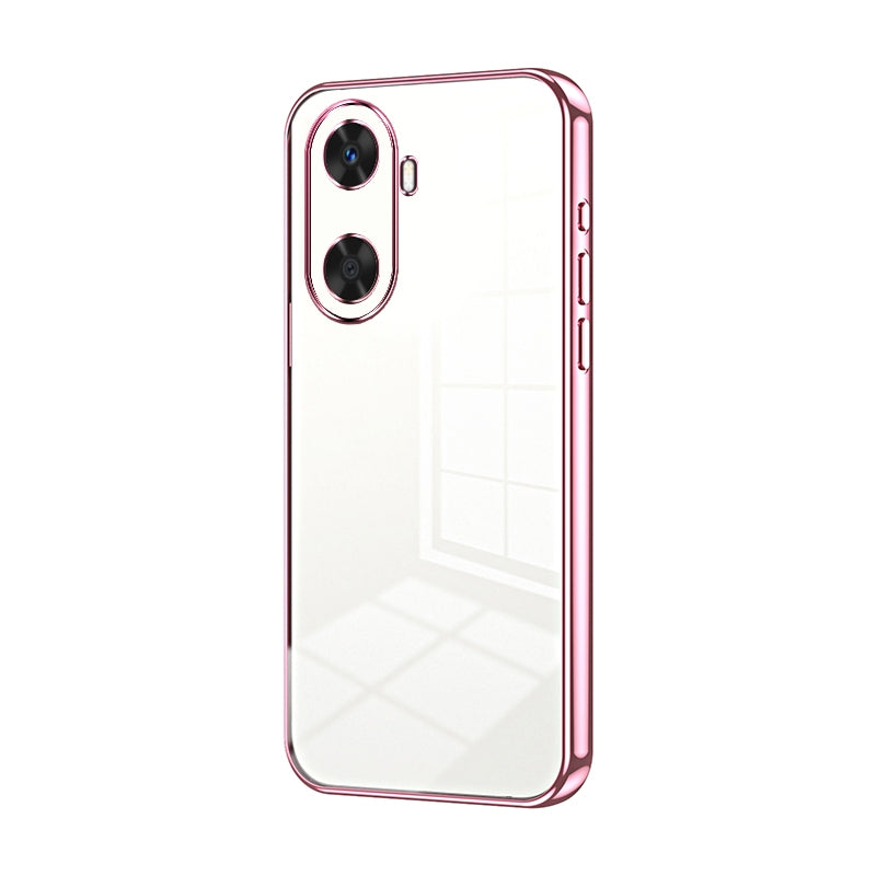 Huawei Enjoy 60 Phone Case with Transparent Plating and Fine Hole Design: Crystal Clear & Scratch-Resistant