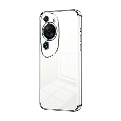 Huawei P60 Art Phone Case with Transparent Plating and Fine Hole Design: Crystal Clear & Scratch-Resistant