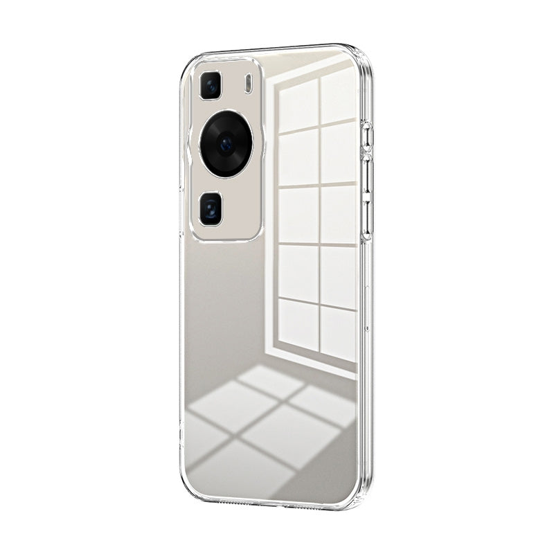 Huawei P60 Phone Case with Transparent Plating and Fine Hole Design: Crystal Clear & Scratch-Resistant