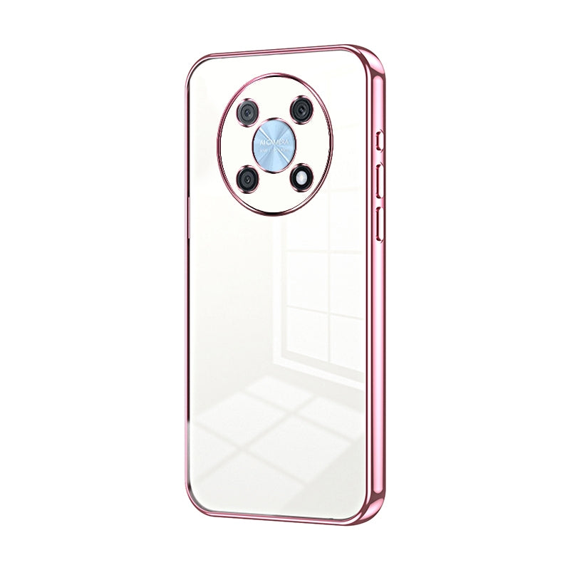 Huawei nova Y90 Phone Case with Transparent Plating and Fine Hole Design: Crystal Clear & Scratch-Resistant