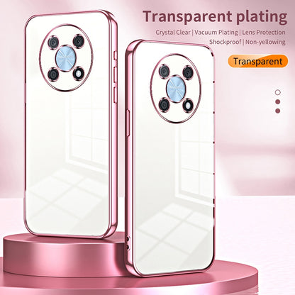 Huawei Enjoy 50 Pro Phone Case with Transparent Plating and Fine Hole Design: Crystal Clear & Scratch-Resistant