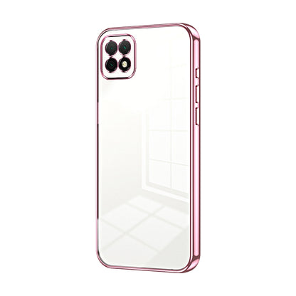 Huawei Enjoy 20 Phone Case with Transparent Plating and Fine Hole Design: Crystal Clear & Scratch-Resistant