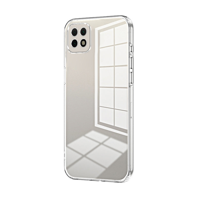 Huawei Enjoy 20 Phone Case with Transparent Plating and Fine Hole Design: Crystal Clear & Scratch-Resistant