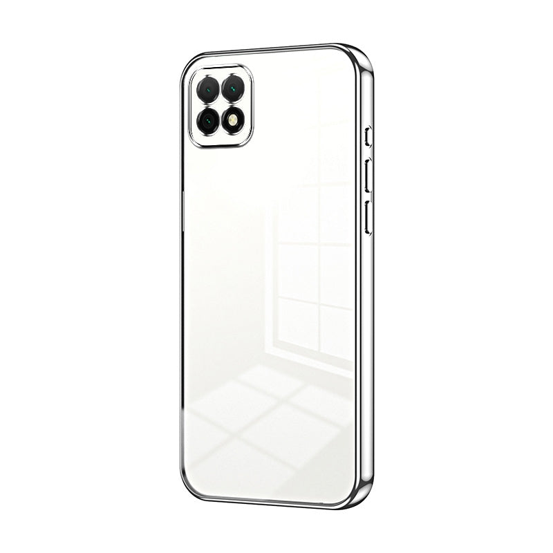 Huawei Enjoy 20 Phone Case with Transparent Plating and Fine Hole Design: Crystal Clear & Scratch-Resistant