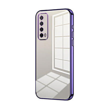 Huawei Enjoy 20 SE Phone Case with Transparent Plating and Fine Hole Design: Crystal Clear & Scratch-Resistant