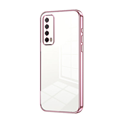 Huawei Enjoy 20 SE Phone Case with Transparent Plating and Fine Hole Design: Crystal Clear & Scratch-Resistant