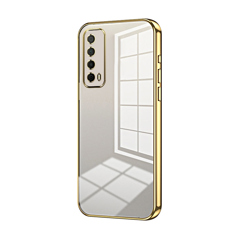 Huawei Enjoy 20 SE Phone Case with Transparent Plating and Fine Hole Design: Crystal Clear & Scratch-Resistant