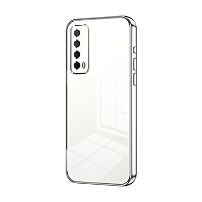 Huawei Enjoy 20 SE Phone Case with Transparent Plating and Fine Hole Design: Crystal Clear & Scratch-Resistant