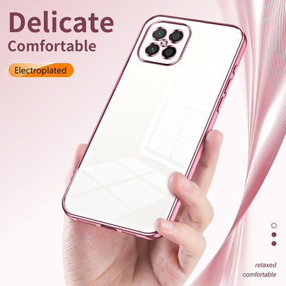 Huawei nova 8 SE Phone Case with Transparent Plating and Fine Hole Design: Crystal Clear & Scratch-Resistant