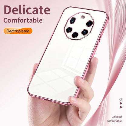 Huawei Mate 40 RS Phone Case with Transparent Plating and Fine Hole Design: Crystal Clear & Scratch-Resistant