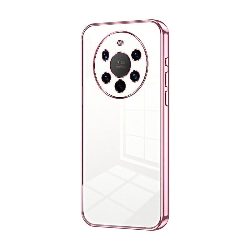 Huawei Mate 40 Pro+ Phone Case with Transparent Plating and Fine Hole Design: Crystal Clear & Scratch-Resistant