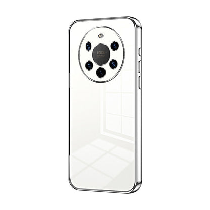 Huawei Mate 40 Pro+ Phone Case with Transparent Plating and Fine Hole Design: Crystal Clear & Scratch-Resistant