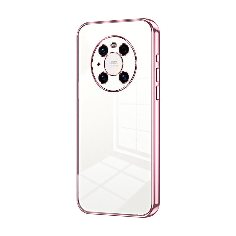 Huawei Mate 40 Pro Phone Case with Transparent Plating and Fine Hole Design: Crystal Clear & Scratch-Resistant