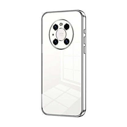 Huawei Mate 40 Pro Phone Case with Transparent Plating and Fine Hole Design: Crystal Clear & Scratch-Resistant