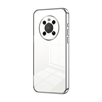 Huawei Mate 40 Phone Case with Transparent Plating and Fine Hole Design: Crystal Clear & Scratch-Resistant