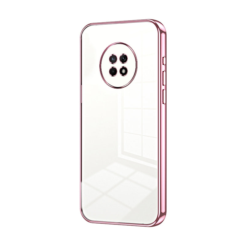 Huawei Enjoy 20 Plus Phone Case with Transparent Plating and Fine Hole Design: Crystal Clear & Scratch-Resistant